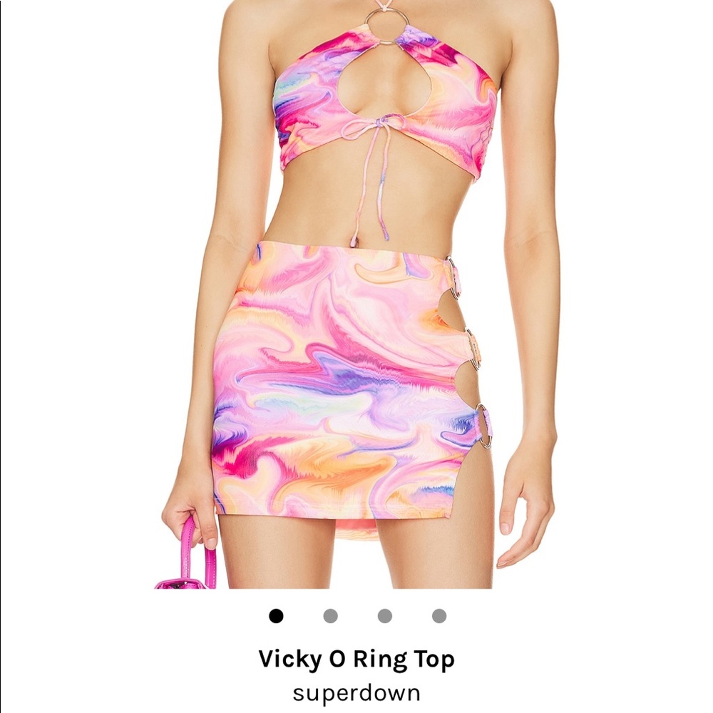 Vicky O Ring Top & Skirt by Superdown